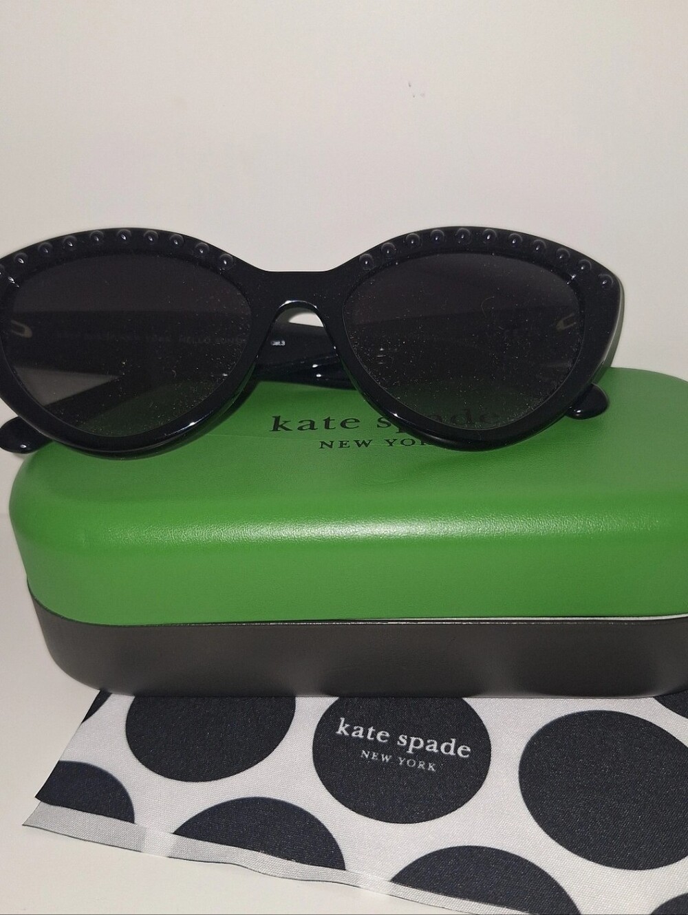 Kate Spade Black Juni Sunglasses NWOT - Picture 4 of 5